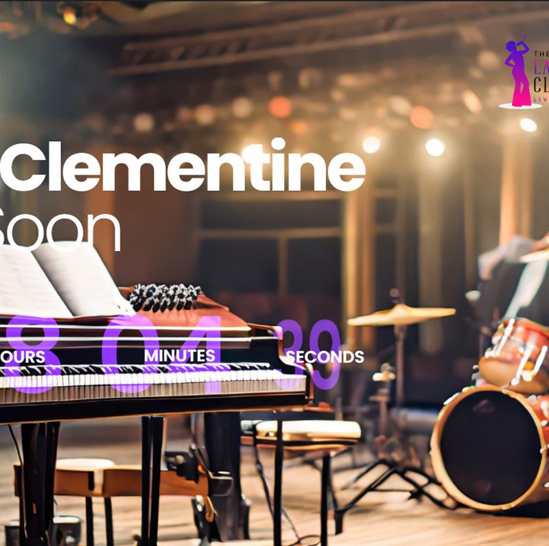theladyclementine.com musical venue coming soon page designed by lindseyeppsmedia.com
